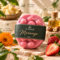 Sabonete Artesanal de Morango — Leite de Cabra & Manteiga de Cacau 120g