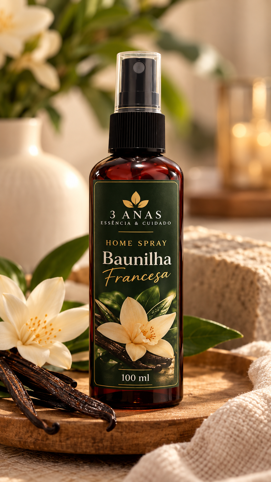 Home Spray Baunilha Francesa — 100 ml