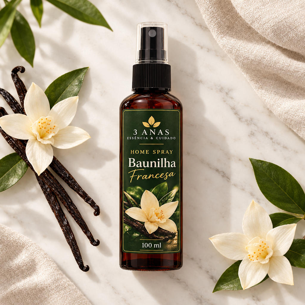 Home Spray Baunilha Francesa - Flat lay
